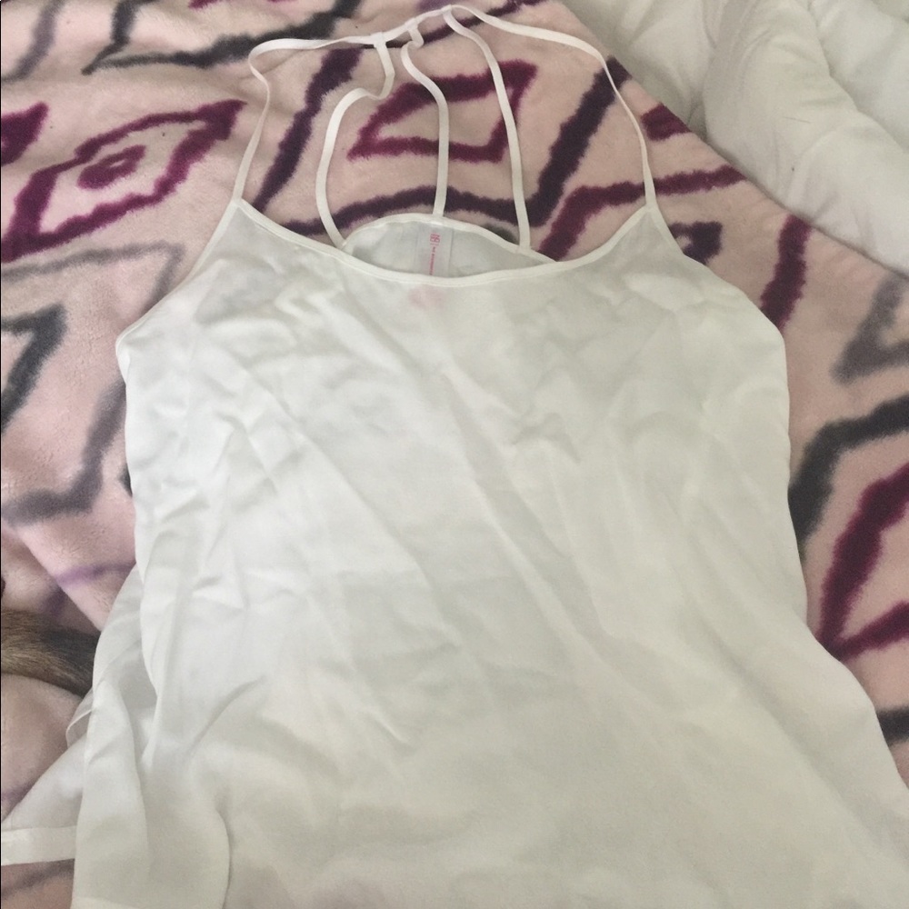 White flowy tank